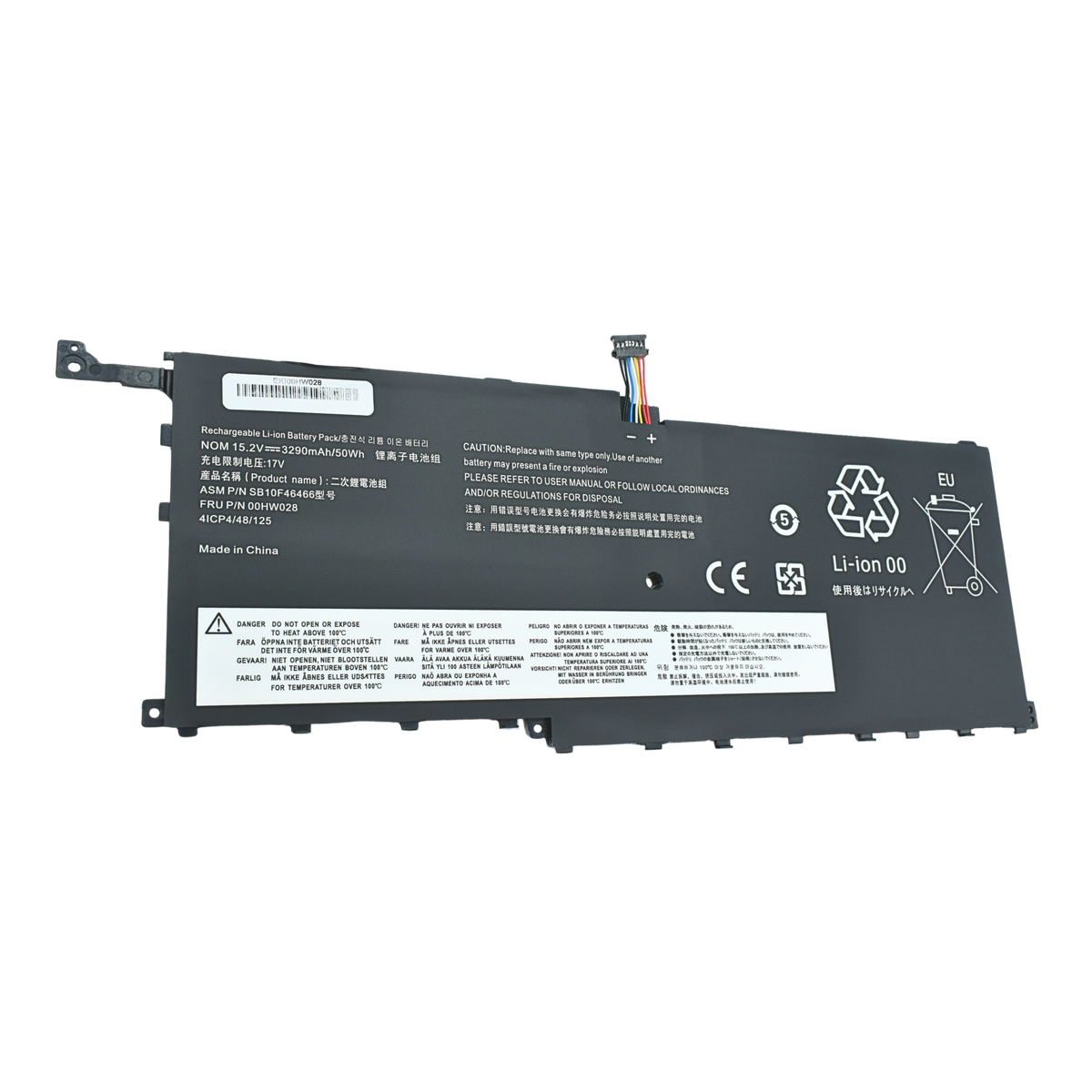 EKI00HW028 Bateria 15.2V para ThinkPad X1 Carbon 20FB X1 Yoga 2017 2nd Series Notebook 00HW028 - Tecnología AltérCo