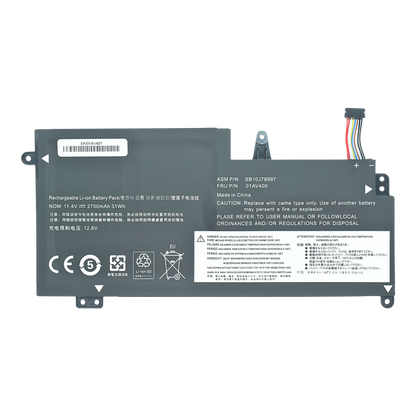 EKI01AV401 Bateria Interna (P) 11.25V para Lenovo ThinkPad 13 1st /2nd Gen 13 Chromebook S2 1st /2nd Gen Series 01AV401 - Tecnología AltérCo
