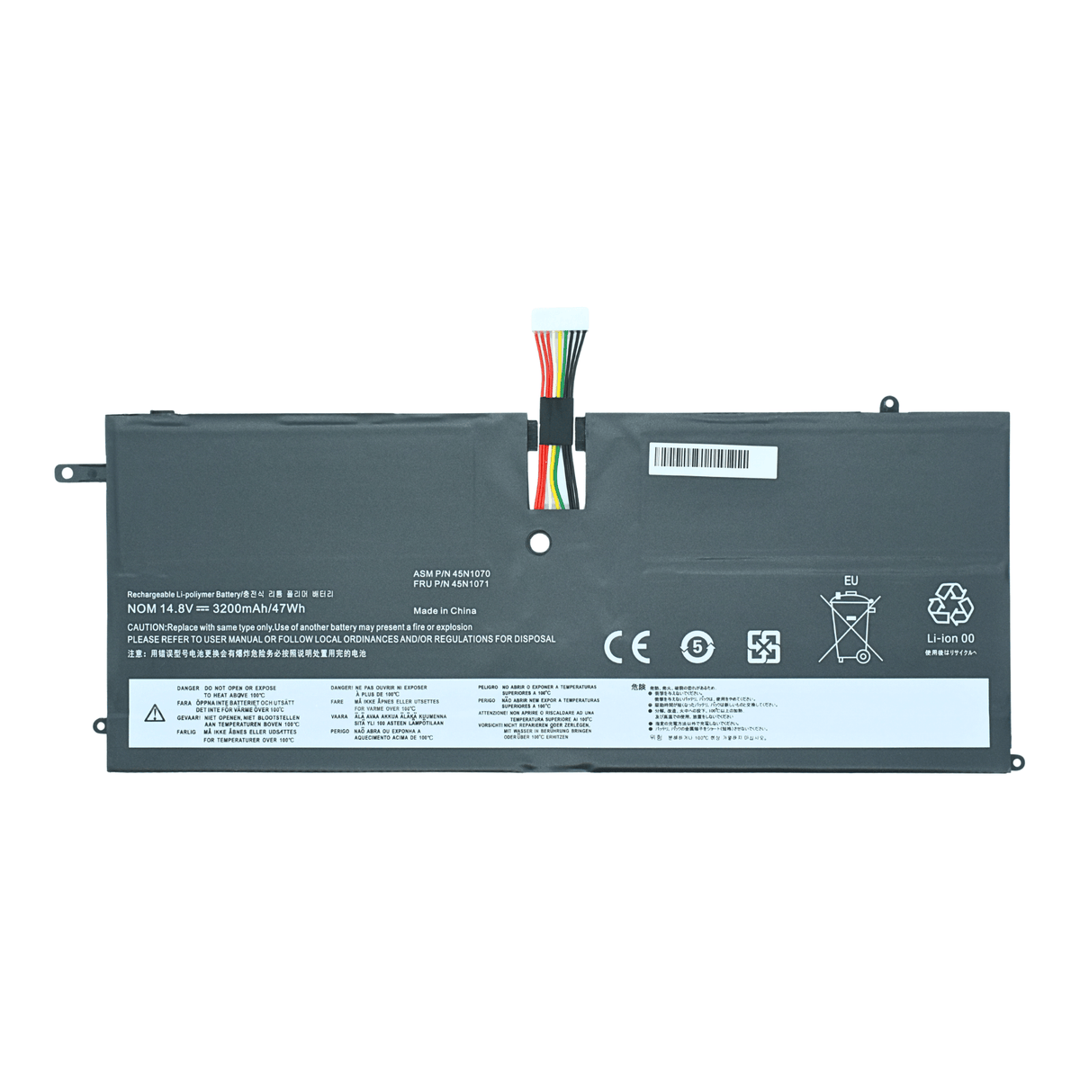 EKI45N1070 Bateria 14.8V / 46Wh para Lenovo ThinkPad X1 Carbon 3444 3448 3460 X1C ASM 45N1070 45N1071