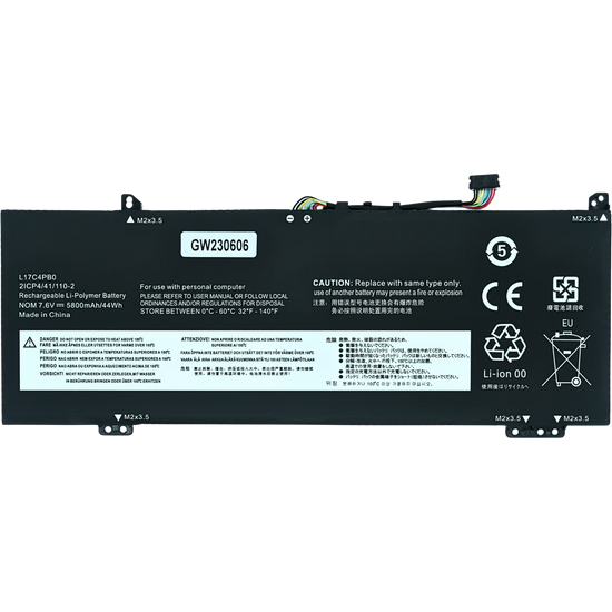 EKIC4PB0 Bateria 7.68V / 45Wh para Lenovo Flex 6-14IKB 6-14IKB-81EM, Flex 6-14ARR 6-14ARR-81HA, IdeaPad 530S L17C4PB0