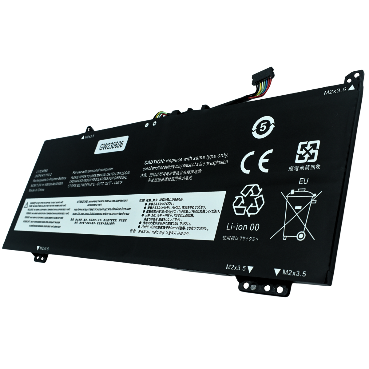 EKIC4PB0 Bateria 7.68V / 45Wh para Lenovo Flex 6-14IKB 6-14IKB-81EM, Flex 6-14ARR 6-14ARR-81HA, IdeaPad 530S L17C4PB0 - Tecnología AltérCo