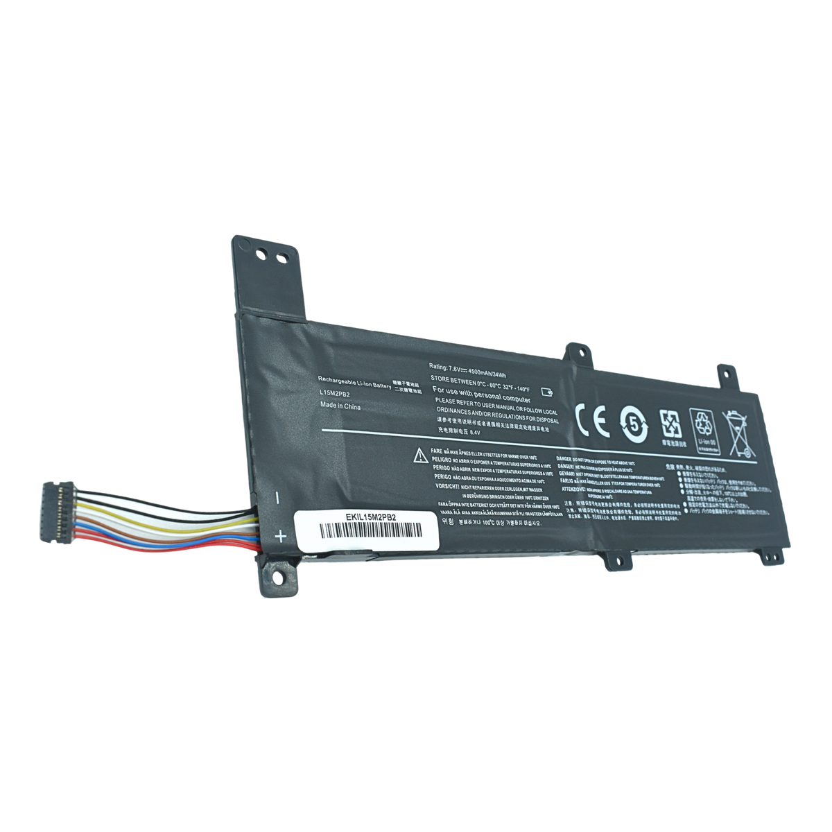 EKIL15M2PB2 Bateria 7.6V para Lenovo IdeaPad 310-14IAP 310-14IKB 310-14ISK Series L15C2PB4 L15M2PB2 - Tecnología AltérCo