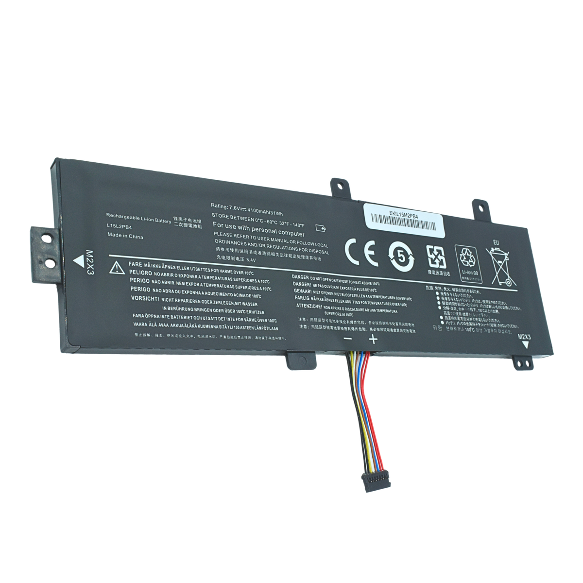 EKIL15M2PB4  Bateria 7.6V para Lenovo ideapad 310-14IAP 310-14IKB 310-14ISK Series L15M2PB4 L15M2PB2