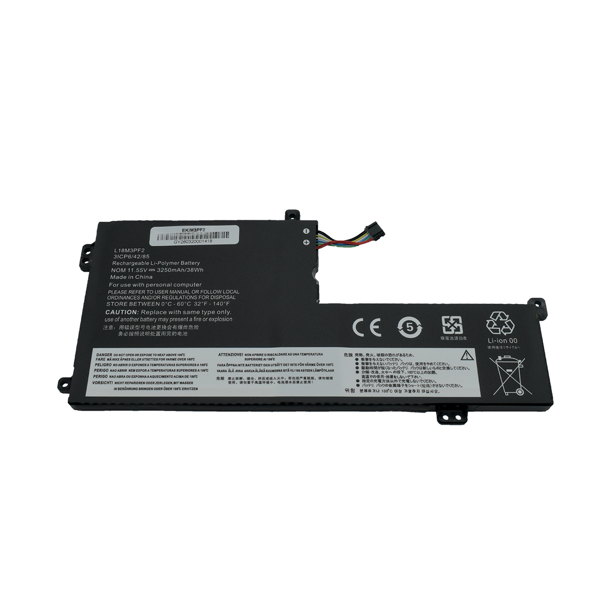 EKIM3PF2 Bateria 11.55V 3250mAh para Lenovo Ideapad L340-15IWL L340-15API Touch L340-17IWL L340-17API Series L18M3PF2 L18L3PF1 - Tecnología AltérCo