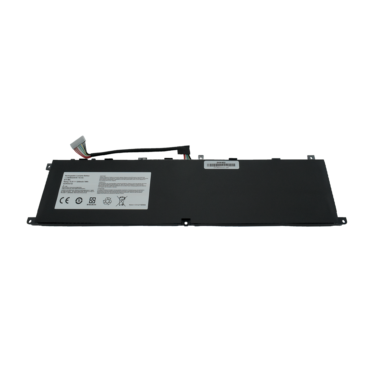 EKM16Q2 Bateria 15.2V 5200mAh para MSI GS65 Stealth Thin for MSL GS75 Stealth Thin for MSI GS60 6QE-054US Series for MSI P65 Creator 8RD-021 8SF 9SE Series BTY-M6L - Tecnología AltérCo