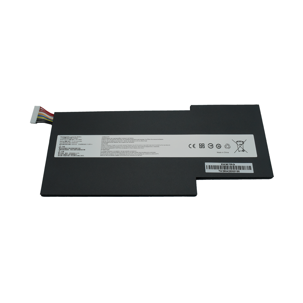 EKM7RG Bateria 15.48V 74Wh para MSI GS65 Stealth Thin for MSL GS75 Stealth Thin for MSI Stealth Pro GF63 GF65 GF75 GS63VR GS73VR 7RG 7RG-005 BTY-M6K MS-16K3 MS-16W1 - Tecnología AltérCo