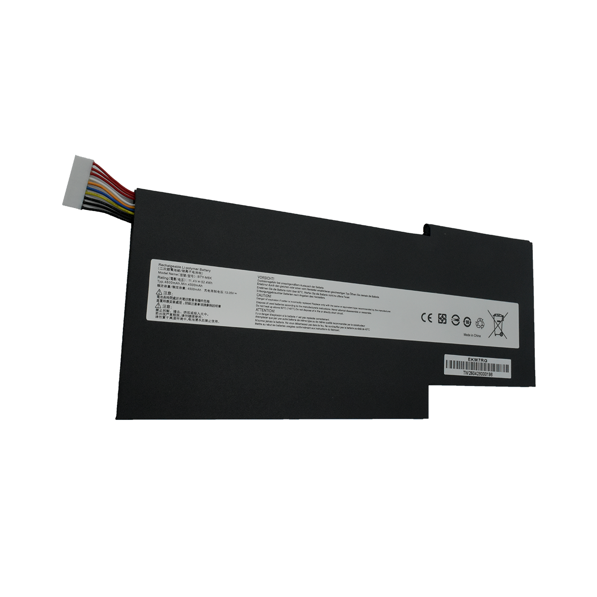 EKM7RG Bateria 15.48V 74Wh para MSI GS65 Stealth Thin for MSL GS75 Stealth Thin for MSI Stealth Pro GF63 GF65 GF75 GS63VR GS73VR 7RG 7RG-005 BTY-M6K MS-16K3 MS-16W1 - Tecnología AltérCo