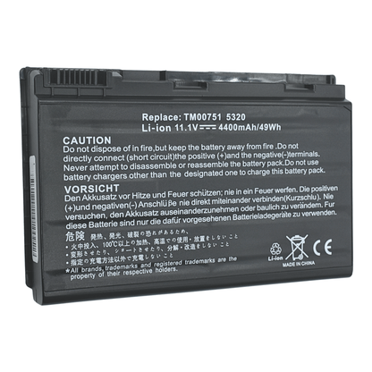 EKR5630 Bateria 10.8V/4400mA para ACER Extensa 5630Z, Extensa 5630ZG, Extensa 7120, Extensa 7420, Extensa 7620Z, TravelMate 5