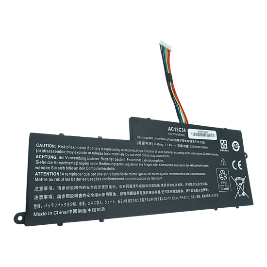 EKRAC13C34 Bateria Interna 11.4V para Acer Aspire V5-122P V5-132 E3-111 E3-112 ES1-111M AC13C34