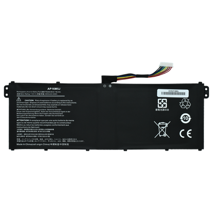 EKRAP16M5J  Bateria Interna (P) 7.7V para Acer Aspire A114-31 A314-31 A315-21 A315-51 A515-51 ES1-523 Series AP16M5J - Tecnología AltérCo