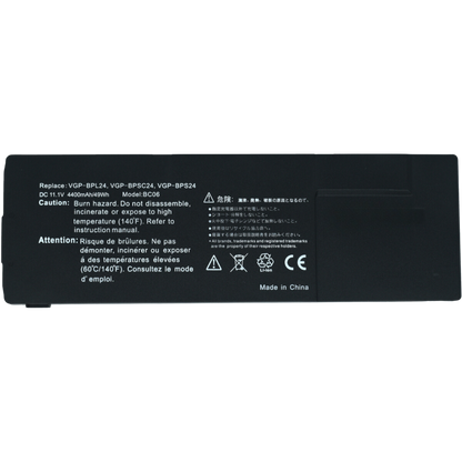 EKSBPS24 Bateria de 6 celdas para Sony VAIO Sony Vaio VPC-SA, VPC-SB, SVS13, SVS15 VGP-BPS24 - Tecnología AltérCo