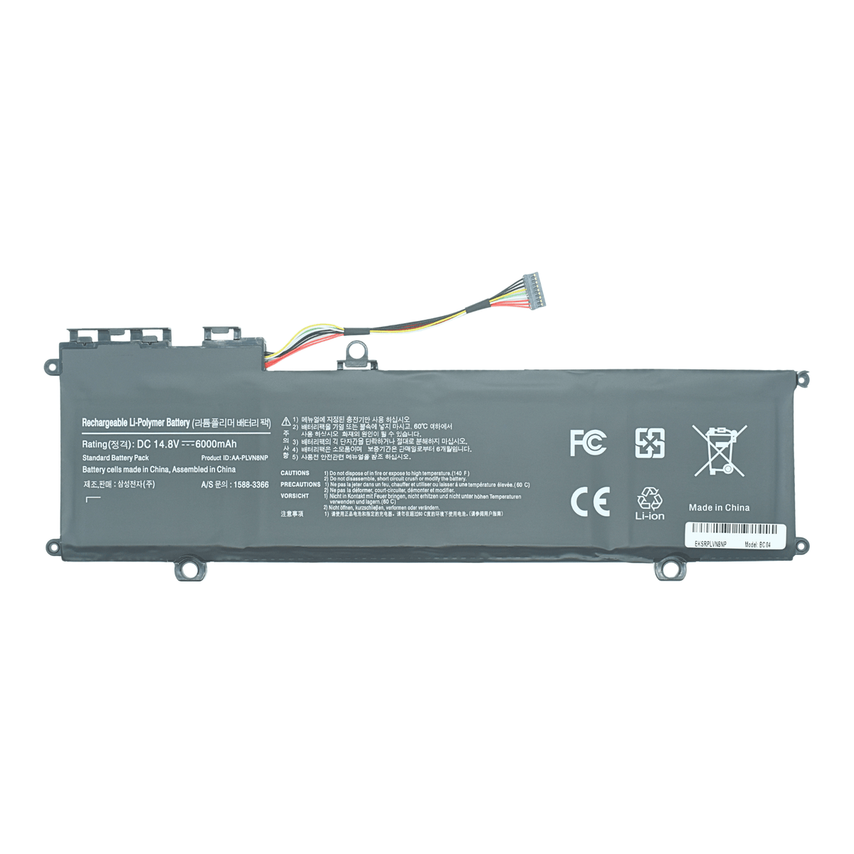 EKSRPLVN8NP Bateria 15.1V 91Wh para Samsung P880Z5E-X01RU P880Z5E-X01SE P880Z5E-X01UB P880Z5E-X02CA P880Z5E-X02NL