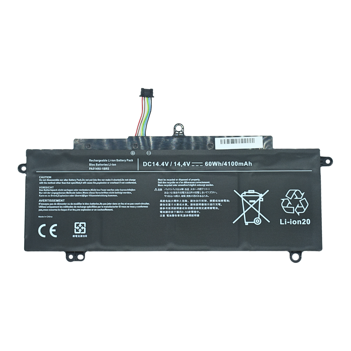 EKT5149 Bateria 4 Celdas 14.4V 4100mAh para Toshiba Tecra Z40-A Z40-B Z40-C Z50-A PA5149U-1BRS - Tecnología AltérCo