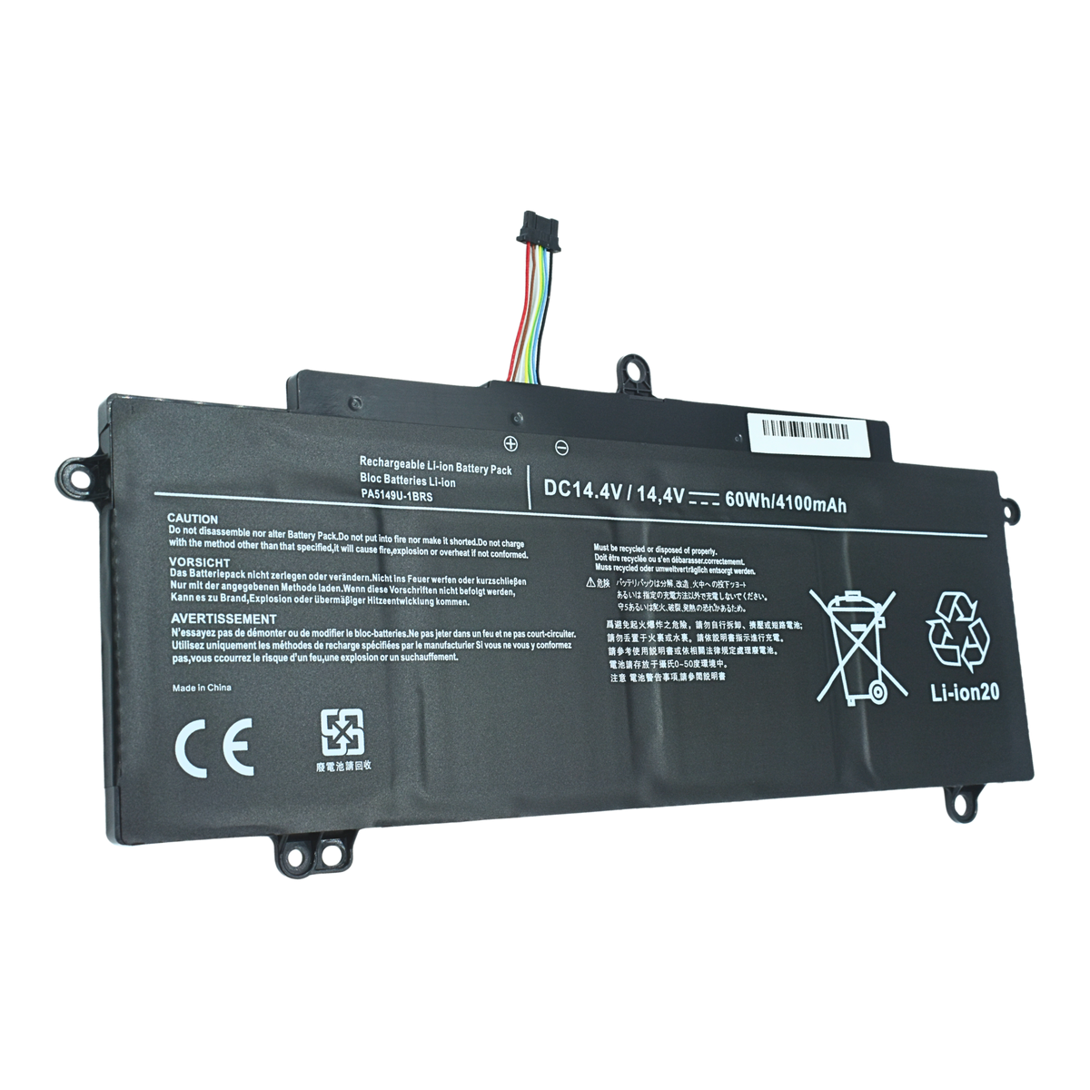 EKT5149 Bateria 4 Celdas 14.4V 4100mAh para Toshiba Tecra Z40-A Z40-B Z40-C Z50-A PA5149U-1BRS - Tecnología AltérCo