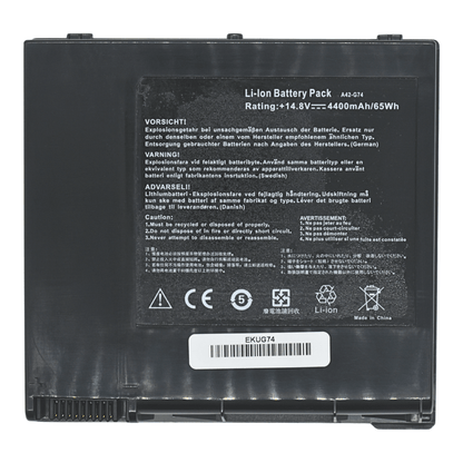 EKUG74 Bateria 14.4V/4400mAh/63Wh para ASUS G74SX G74S G74JH G74SW G74 G74J LC42SD128 A42-G74