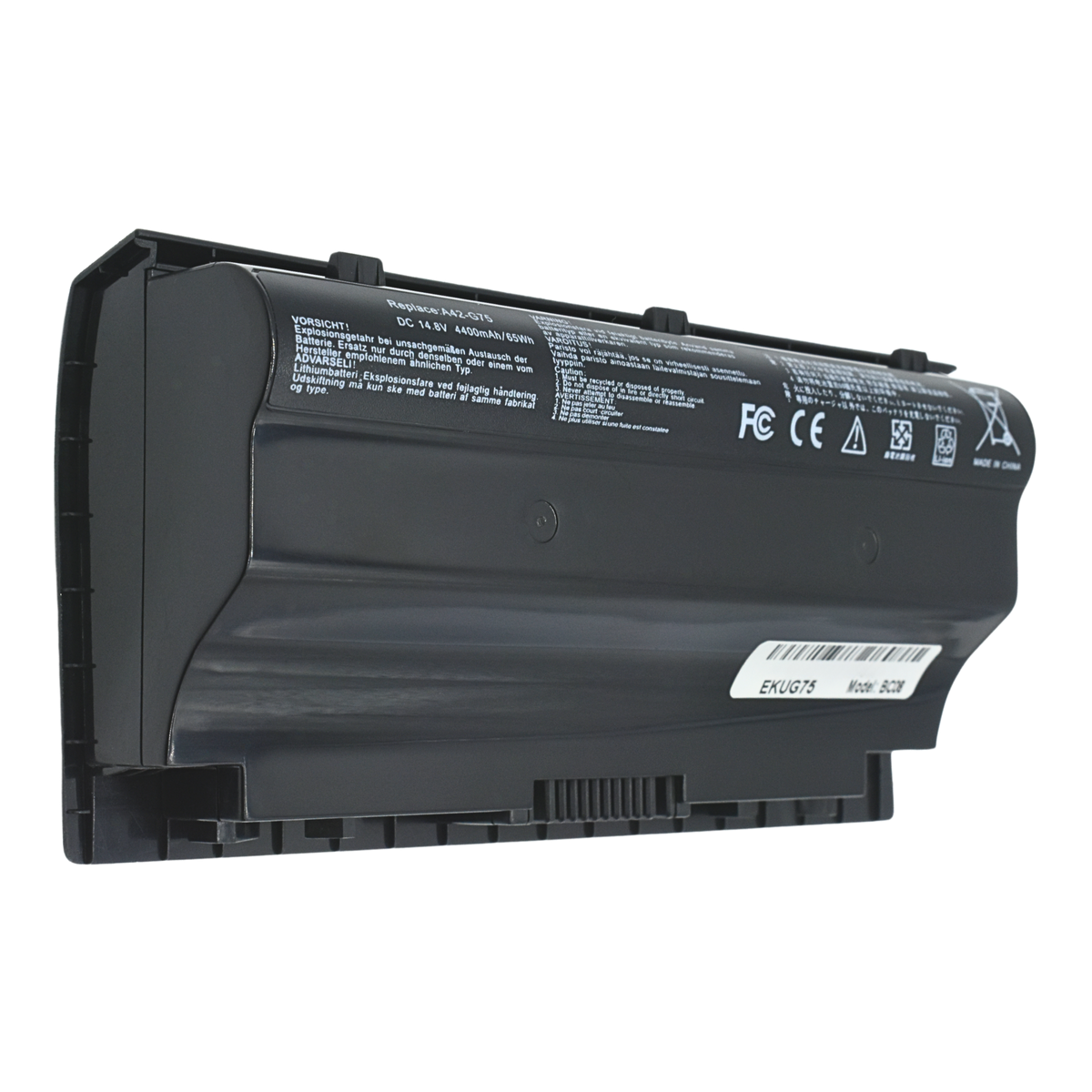 EKUG75 Bateria 8 Celdas para Asus A42-G75 G75, G75V, G75VM, G75VW, G75V3D, G75M3D, G75VW3D - Tecnología AltérCo