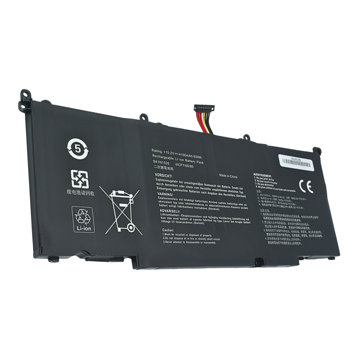 EKUGL502 Bateria 15.2V 64W/4240mAh para ASUS ROG Strix GL502 GL502V GL502VT FX60VM FX502VM B41N1526