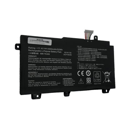 EKUN1726 Bateria 11.4V 4550mAh para ASUS FX86 FX86FE FX86FM FX80 FX80G FX80GD FX80GE FX80GM TUF Gaming B31N1726 - Tecnología AltérCo