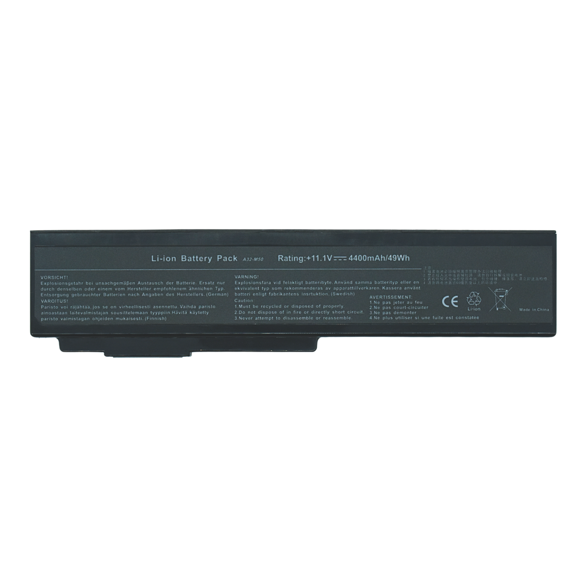 EKUN53S Bateria 6 Celdas para Asus N61v G50 G51 G60 N43 N53 X55 X57 M50 A32-M50 N53S - Tecnología AltérCo