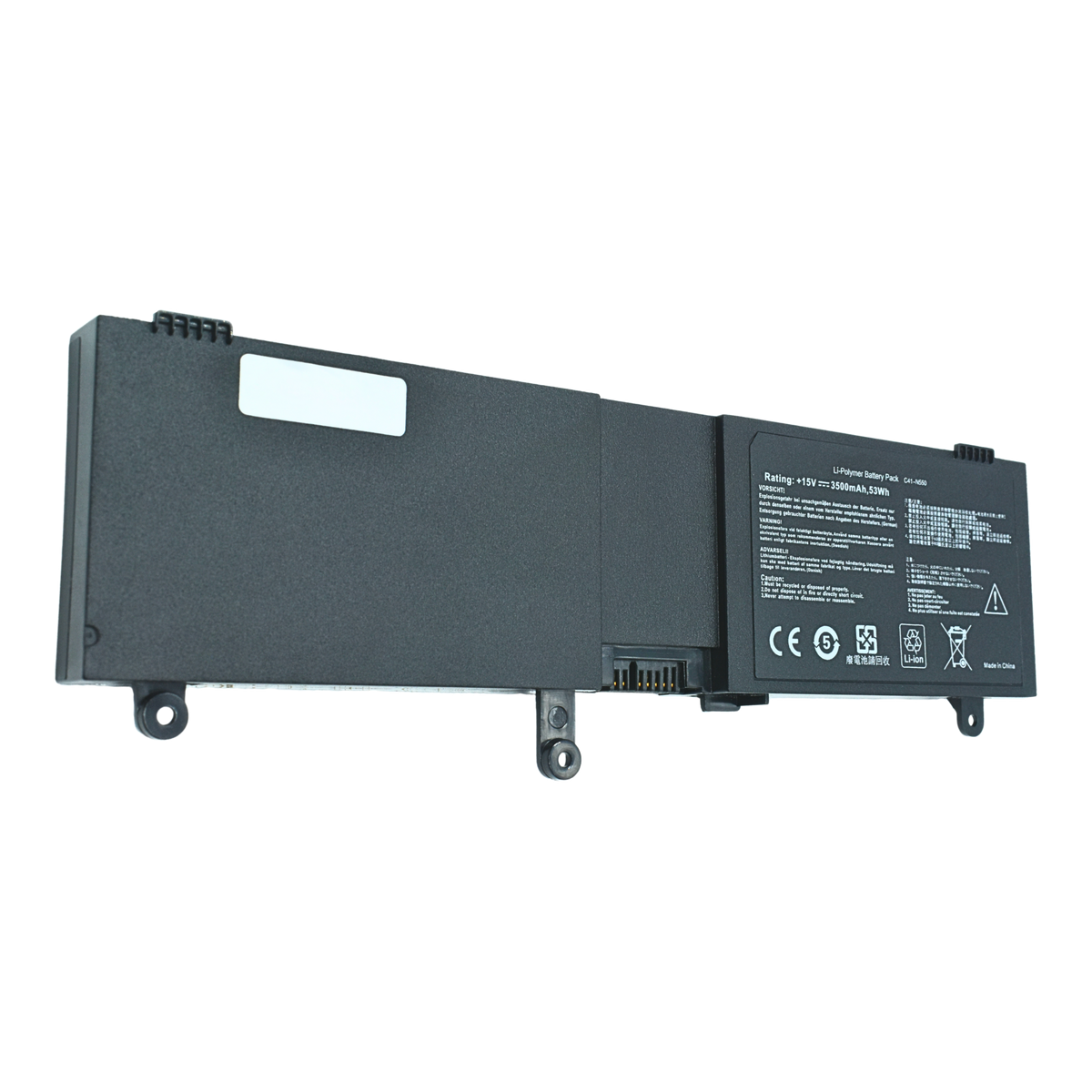 EKUN550 Bateria 15V 4000mAh/59WH para ASUS N550 N550JA N550JV N550J N550X47JV N550X47JV-SL N550JK Q550L Q550LF G550 G550JK C41-N550 - Tecnología AltérCo