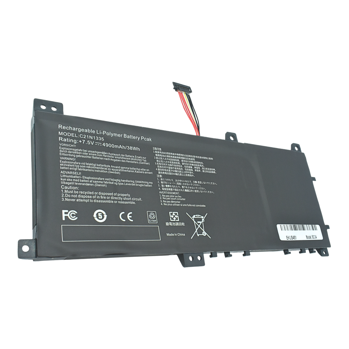 EKUS451 Bateria Asus S451 S451l S451la S451lb S451ln V451l C21n1335 - Tecnología AltérCo