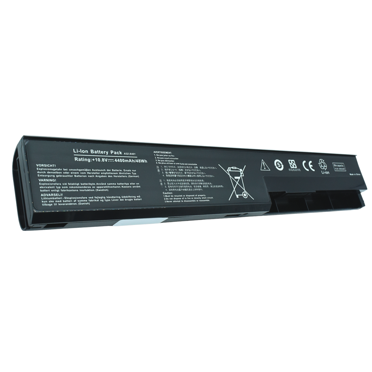 EKUX401 Bateria Li-ion 10.8V para Asus A32-X401 X401A X401U, A31-X401 A41-X401 A42-X401, F301 F401 F501 S301 S401 S501 X301 X401 X501 Series - Tecnología AltérCo