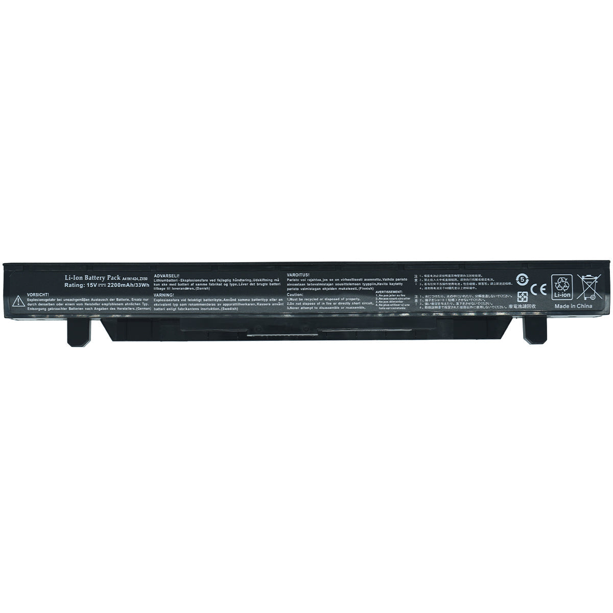 EKUZX50 Bateria 4 Celdas para ASUS Asus GL552, GL552JW, GL552JX ZX50, ZX50V, ZX50VW, FX-PLUS Series A41N1424 - Tecnología AltérCo