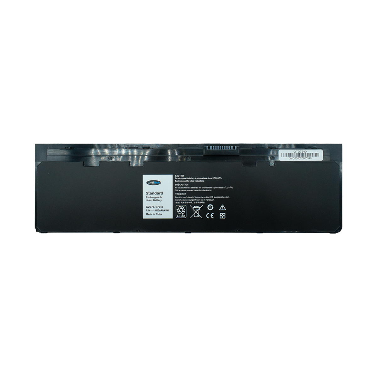 OTD7240 Bateria 4 Celdas 7.4V 7000mAh / 52Wh para Dell Latitude E7240 E7250 GVD76 / WD52H / 451-BBF / 451-BBFX