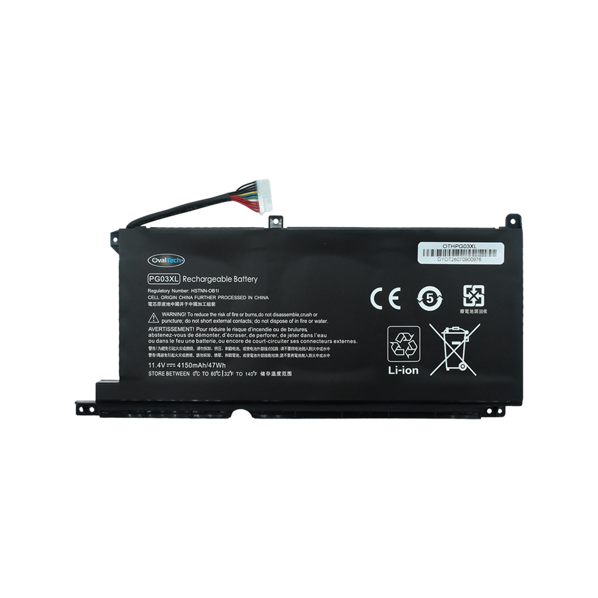 OTHPG03XL Bateria 11.55V 65Wh 5680mAh para HP Spectre X360 15-AP011DX 15-AP000NA 15-AP000NF 15-AP000NX 15-AP001NF 15-AP002NG