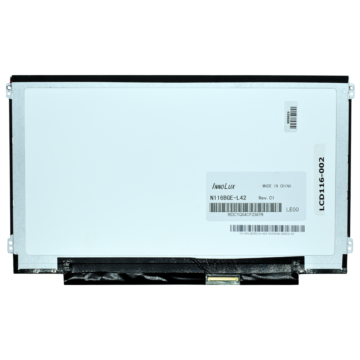 LCD116-002 Pantalla LCD 11.6 LED WXGA (1366X768) Slim Conector Derecho 40P Glossy - Tecnología AltérCo