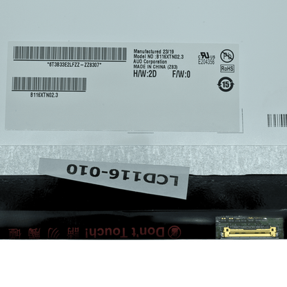 LCD116-010 Pantalla LCD 11.6 LED WXGA (1366X768) Slim Conector Derecho 30P Glossy - Tecnología AltérCo