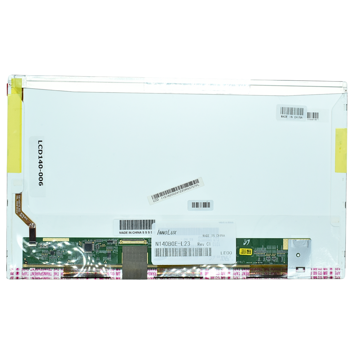LCD140-006 Pantalla LCD 14.0 LED WXGA (1366X768) HD Normal Conector Izquierdo 40P Glossy - Tecnología AltérCo