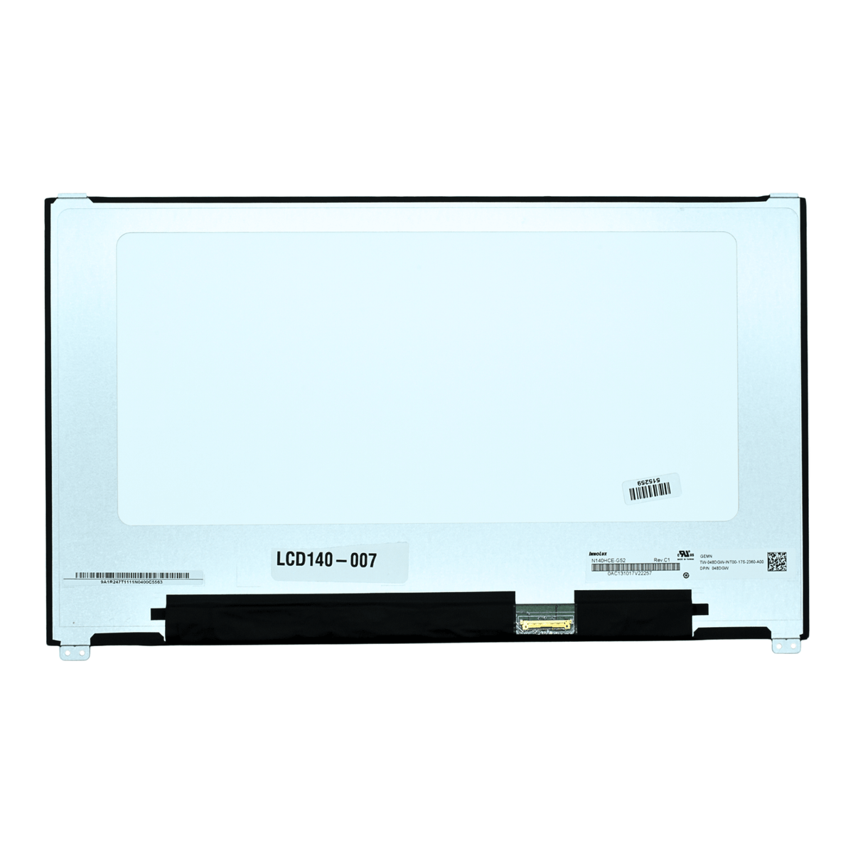 LCD140-007 Pantalla LCD 14.0 FHD (1920x1080) Conector Derecho 30P  NV140FHM-N47 6HY1W - Tecnología AltérCo
