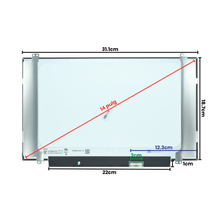 LCD140-015DB LCD 14.0 LED WXGA (1366X768) Slim Conector Inferior Derecho 30P Glossy 315mm (bezel delgado / Brackets) - Tecnología AltérCo