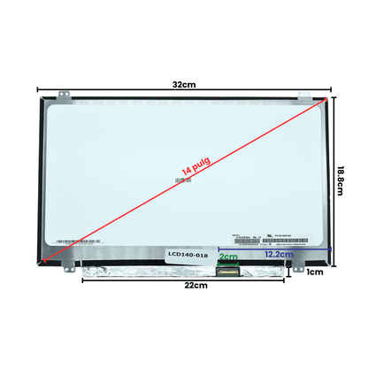 LCD140-018 Pantalla LCD 14.0 LED FHD (1920x1080) CON IPS Slim Conector Inferior Derecho 30P - Tecnología AltérCo