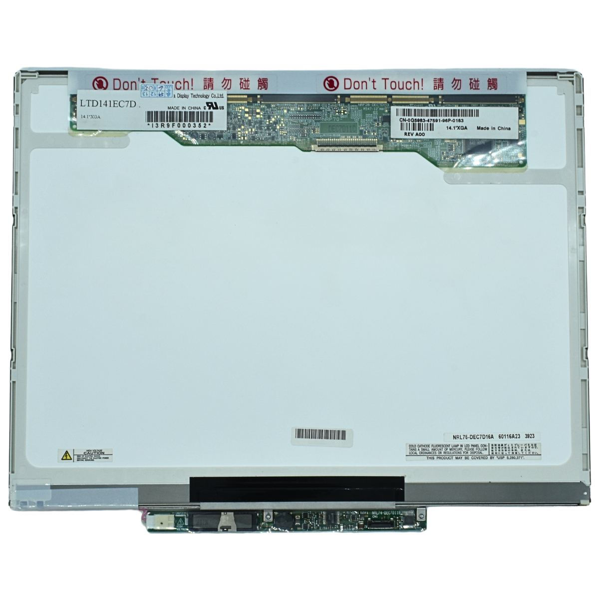LCD141-007 Pantalla LCD 14.1 CCFL 1-Bulb 2P XGA(1024X768) S/Inverter Conector Derecho 30P Glossy *HAE