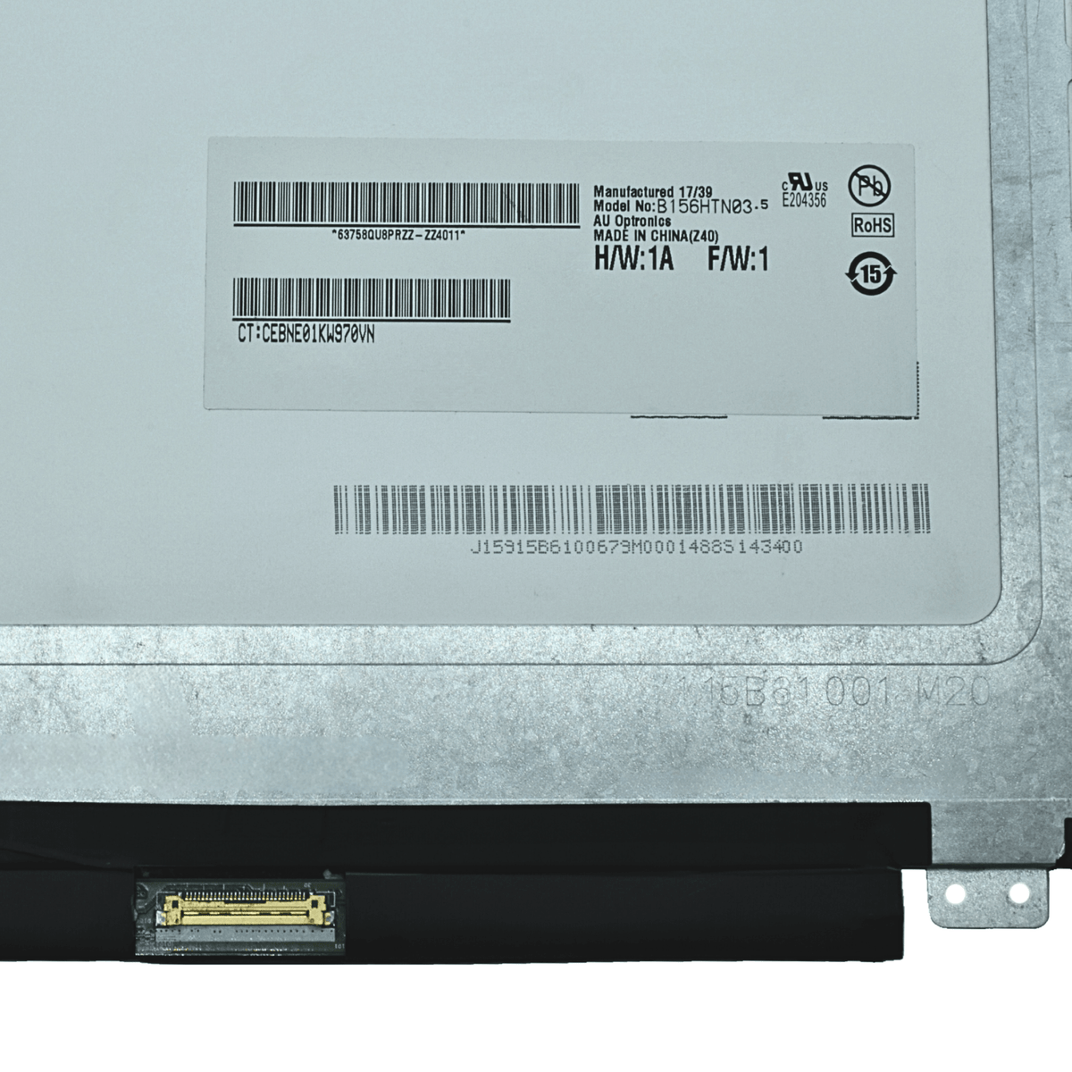 LCD156-001 Pantalla LCD 15.6 LED WUXGA (1920x1080) Slim Conector Derecho 30P (NO IPS) - Tecnología AltérCo