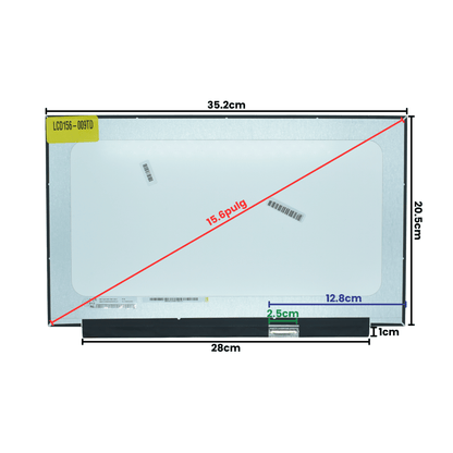 LCD156-009TD Pantalla LCD 15.6 LED FHD (1920x1080) IPS Conector Derecho 40P Glossy (I2C Touch Lenovo / DELL) - Tecnología AltérCo