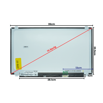 LCD156-017 Pantalla LCD 15.6 LED WXGA (1366X768)HD Slim Conector Derecho 30P GLOSSY - Tecnología AltérCo