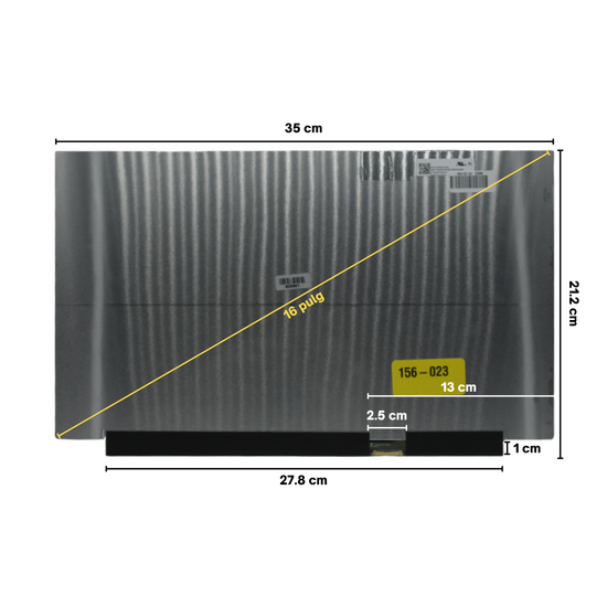LCD156-023 Pantalla LCD 15.6 FHD (1920x1080) Conector Derecho 30P OLED)