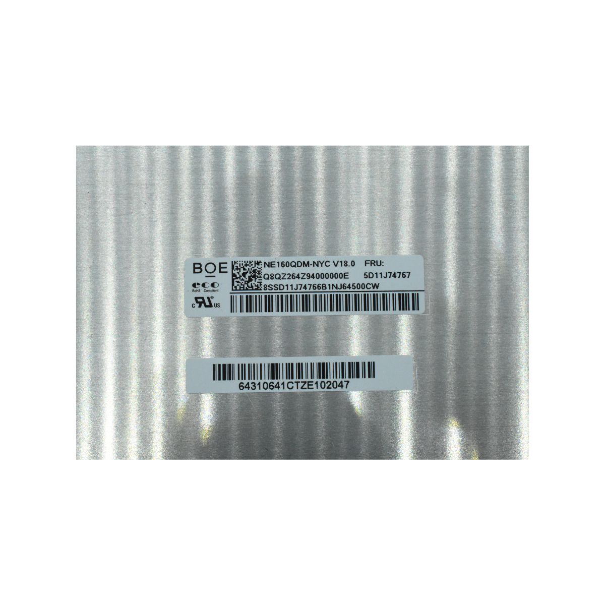 LCD160-006 Pantalla LCD 16.0 WQXGA (2560x1600) Conector Derecho 40P 25mm 165Hz