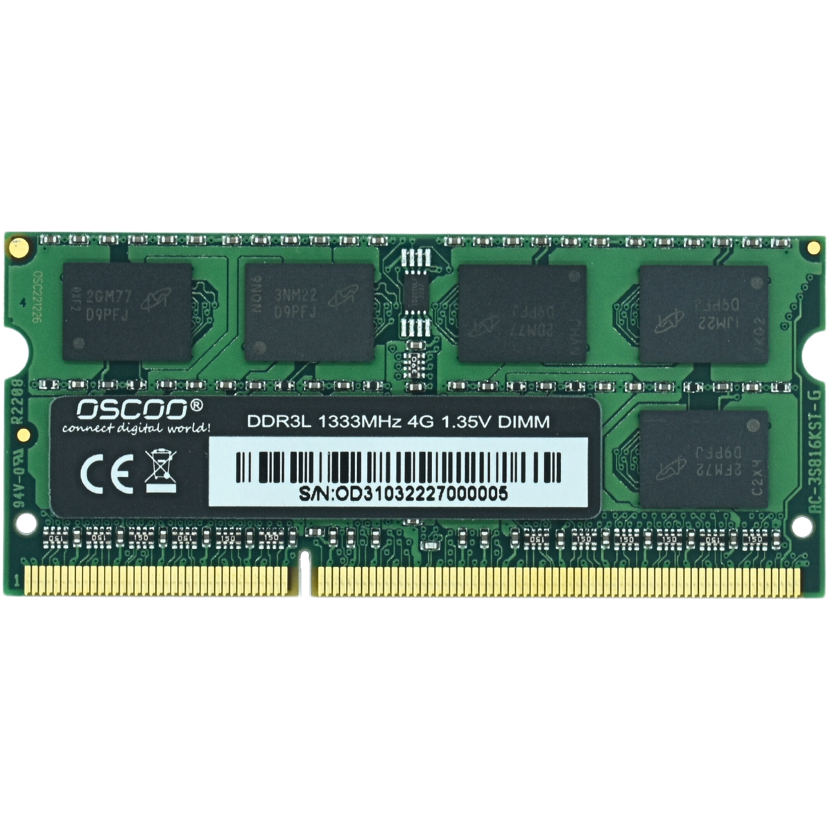 M0203 Memoria RAM SODIMM 4GB DDR3 - Tecnología AltérCo