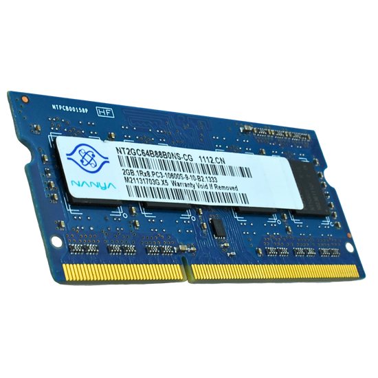 MSO13332GB 2048MB DDR3 PC3-10600 204p 1333MHz SODIMM
