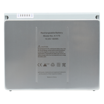 OTA1175 Bateria color plata 9 celdas para Apple MacBook pro 15" de 10.8V 5800Mah marca Ovaltech - Tecnología AltérCo