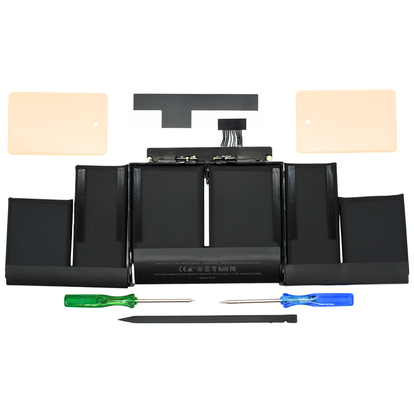 OTA1417 Bateria color negro 6 celdas para Apple MacBook Pro 15" 2012 2013 Retina 10.95V 7800mah marca Ovaltech - Tecnología AltérCo
