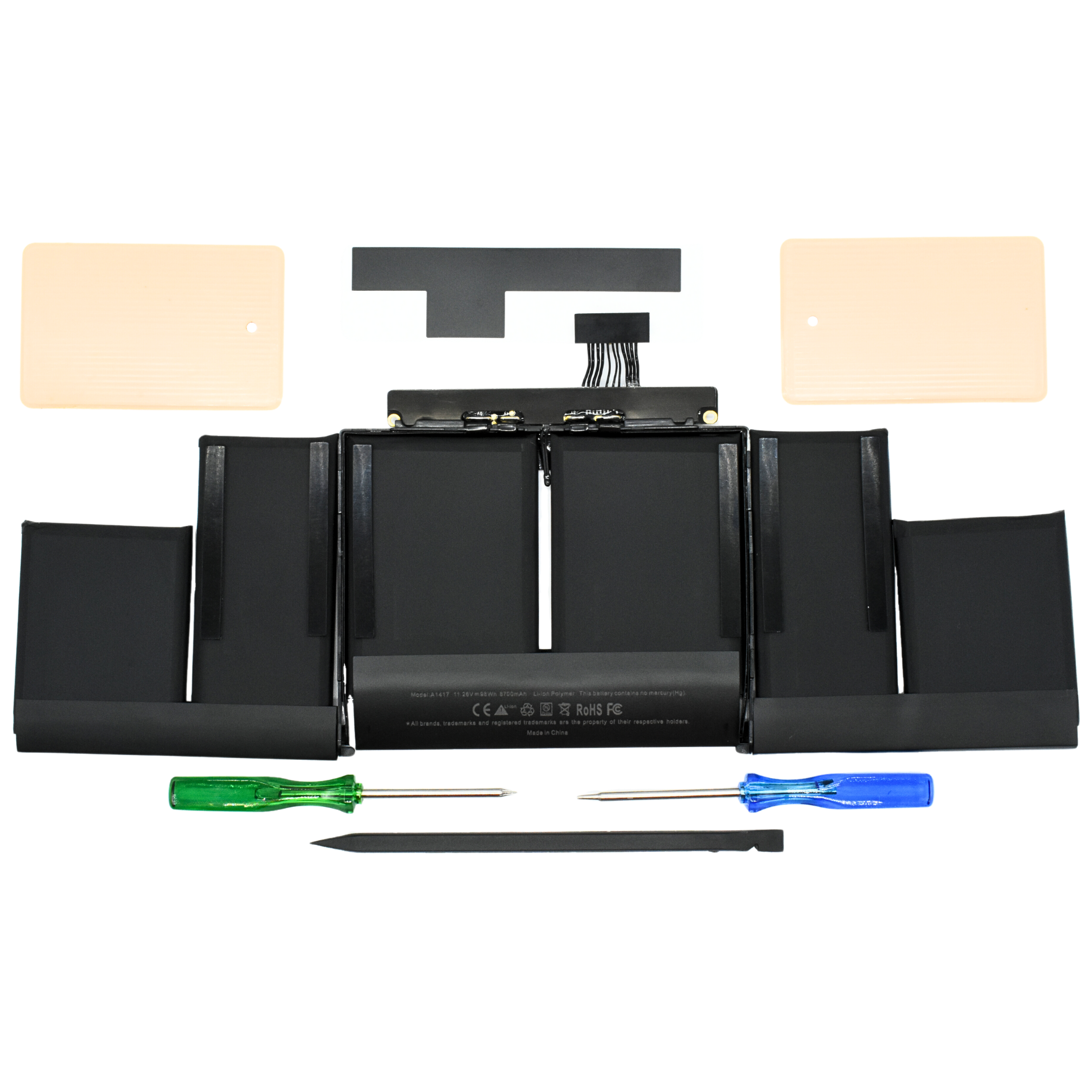 OTA1417 Bateria color negro 6 celdas para Apple MacBook Pro 15" 2012 2013 Retina 10.95V 7800mah marca Ovaltech - Tecnología AltérCo