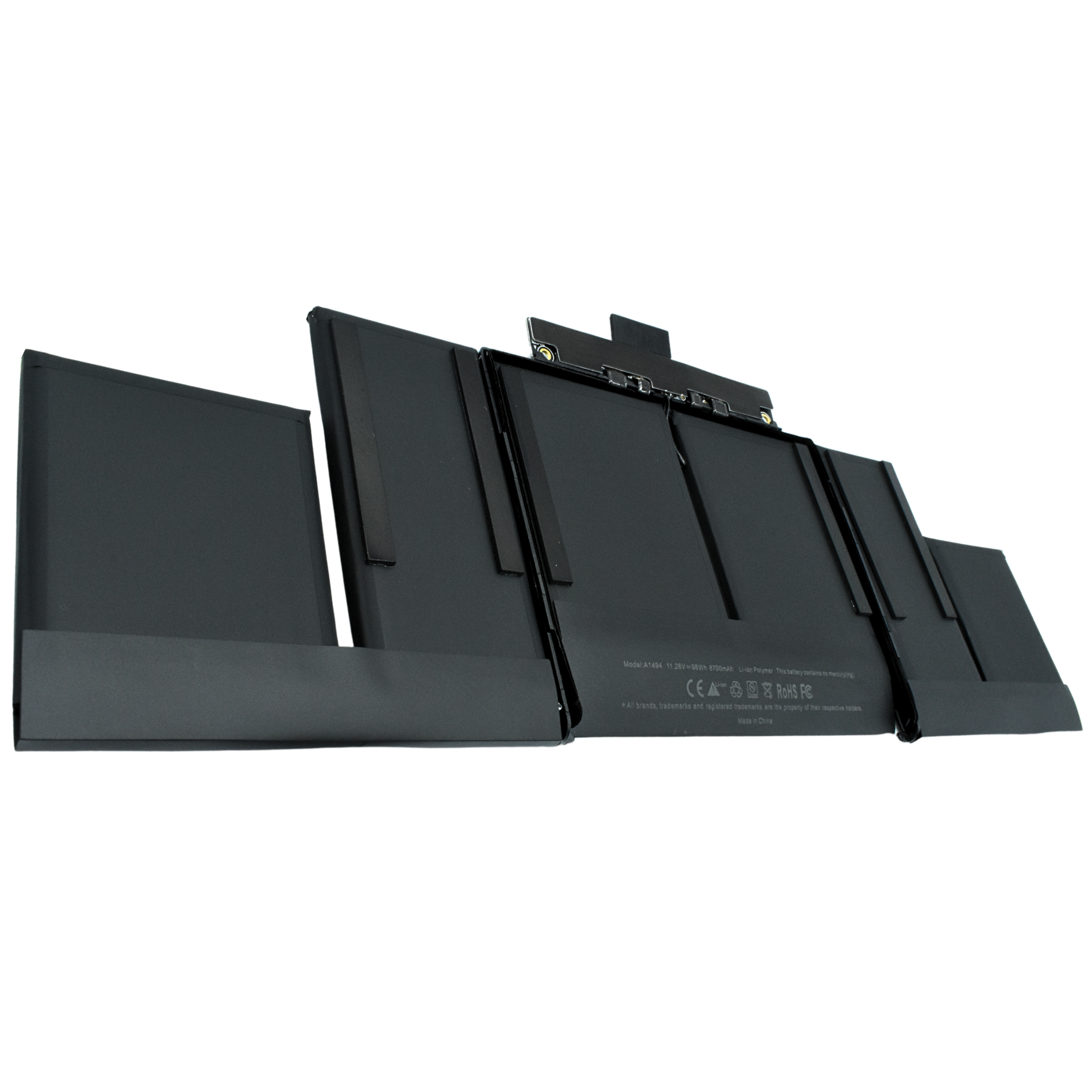 OTA1494 Bateria color negro 6 celdas para Apple Macbook Pro Retina 15'' (Late 2013) 11.26V 7800mah marca Ovaltech - Tecnología AltérCo