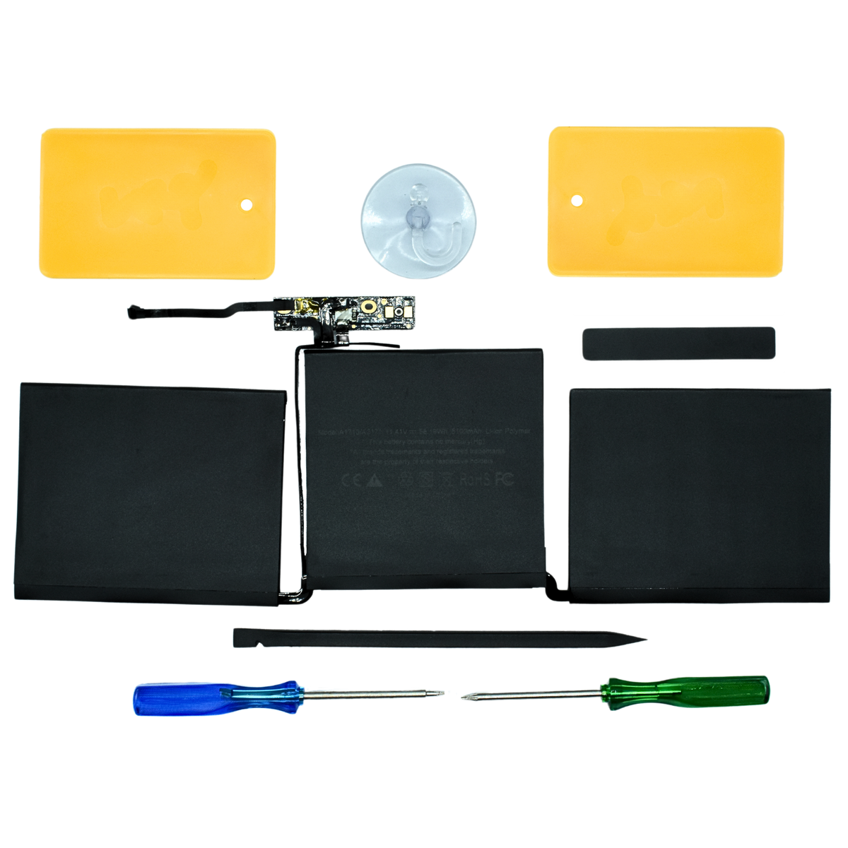 OTA1713 Batería color negro 11.41v 58.19wh / 5100mah para Apple MacBook Pro 13'' Model A1708 Late 2016 Mid 2017 marca Ovaltech - Tecnología AltérCo