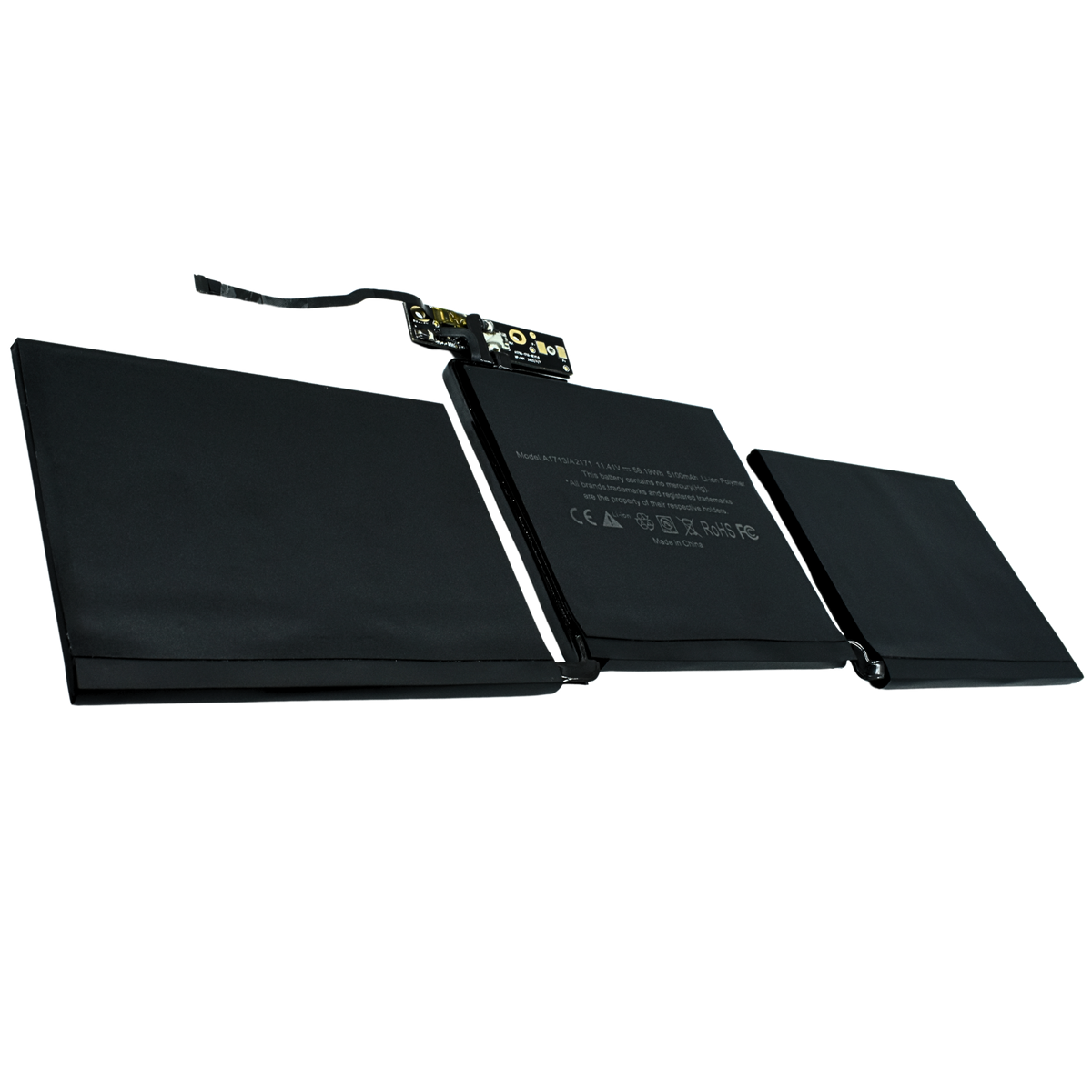 OTA1713 Batería color negro 11.41v 58.19wh / 5100mah para Apple MacBook Pro 13'' Model A1708 Late 2016 Mid 2017 marca Ovaltech - Tecnología AltérCo