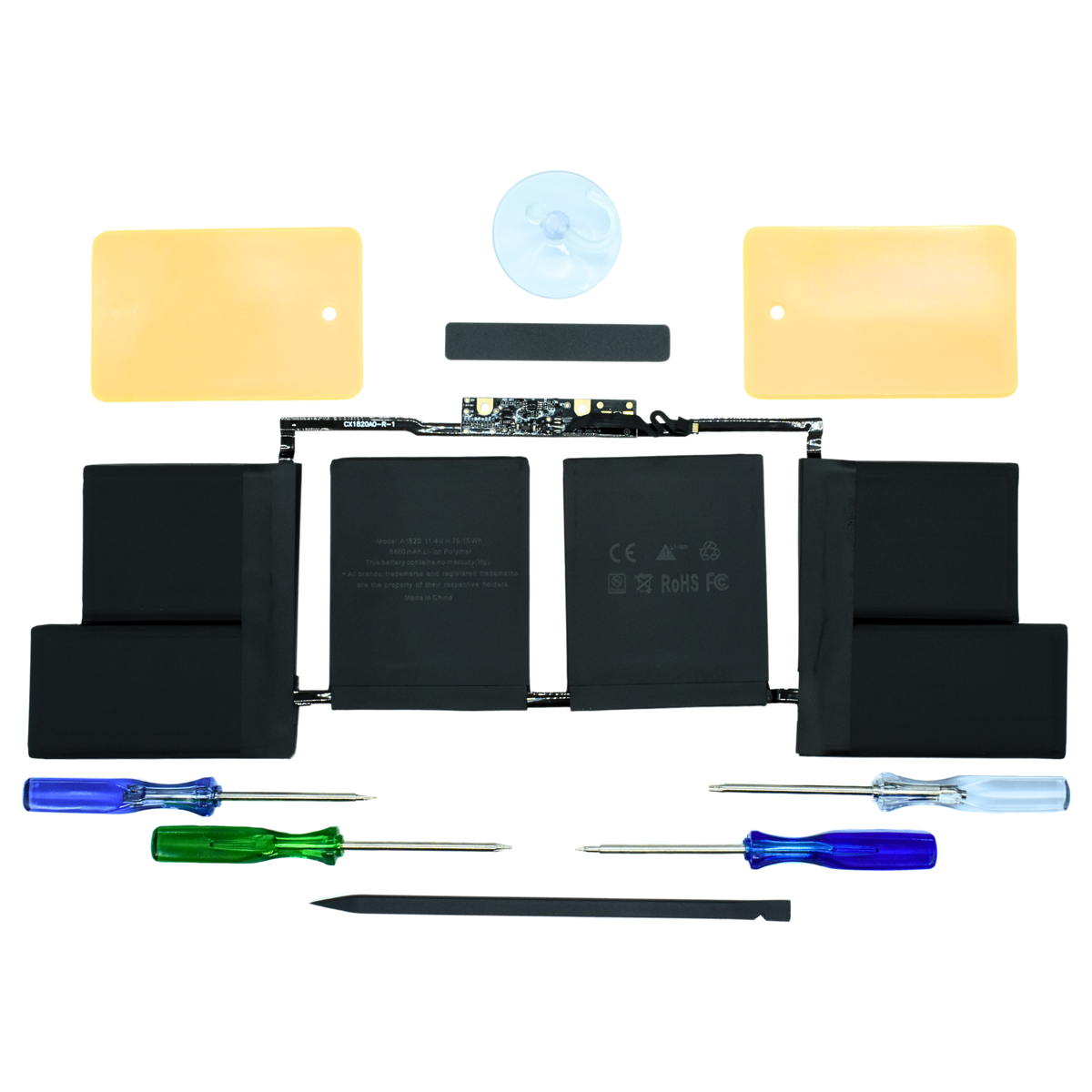 OTA1820 Bateria color negro 11.4v 76.15wh / 6680mah para Apple MacBook Pro 15 A1707 Late 2016 marca Ovaltech - Tecnología AltérCo